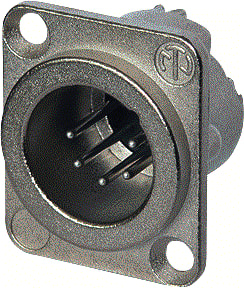 Neutrik - Ronde connector, inbouw (z/kabel) CNTXL125A