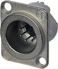Neutrik - Ronde connector, inbouw (z/kabel) CNTXL127A