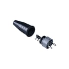 Keraf - 521 Geaarde stekker Contst Rubber 16A/Ra Grs