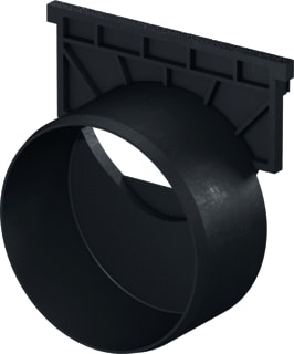 Aco - Hexaline / Euroline Toebeh./onderd. lijnafwateringsgoot Eindkap Rond 110Mm