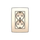 Niko - Original Wandcontactdoos (WCD schakelmat.) Wcd 2V Ra Kv Compact Cr