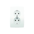 Niko - Original Wandcontactdoos (WCD schakelmat.) Wcd 2V Ra Kv Compact Wt