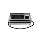 OCS - Rhodos 3xWCD Bureau aansluitunit I 3X230V+2Xc6 Rvs