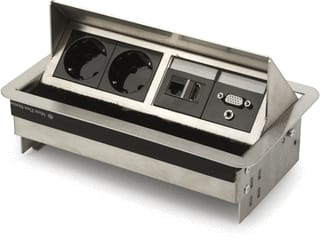 OCS - Rhodos 2xWCD Bureau aansluitunit Rho 2X230+C6+Hdmi+Vga