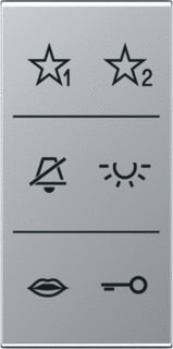 Jung - Bed.element / centr.pl. schakelmat. bedelem audidesigncvr alu