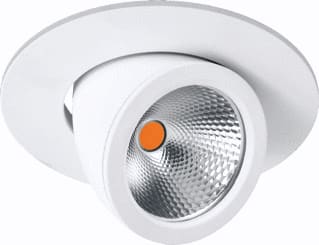 Fosnova - Luthor Small Downlight/spot/schijnwerper Luth Wit 15W 3000K