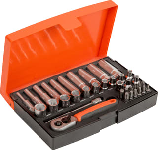 Bahco - Dopsleutel (set) Doppenset 1/4 Lang 38D