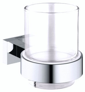 Grohe - Essentials Cube Glashouder Essent/Cube 40755