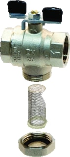Ubel - Kogelafsluiter koglaf vl dn20 3/4"+ filt