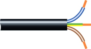 Hemmink - VMvL Voedingskabel tot 1 kV beweegbaar Eca 4G1.0 Zw Ri100