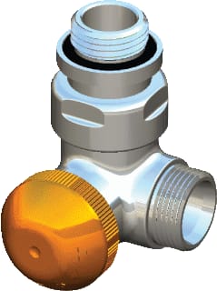 Herz - Radiatorafsluiter Radkr Dubbelh L1
