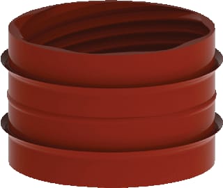 Burgerhout - Metalflex Lippenring metfl pr.ring 60x44 rood