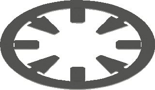 Burgerhout - Metalflex Borgring metfl fixeerring 60