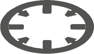 Burgerhout - Metalflex Borgring metfl fixeerring 80