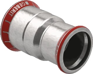 Geberit - Mapress C-staal Fitting met 2 aansluitingen Verl.Sk.Pers 54-35