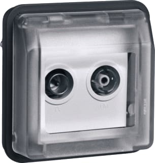 Hager Berker - W.1 Antennecontactdoos 12033545