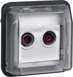 Hager Berker - W.1 Antennecontactdoos 12033555