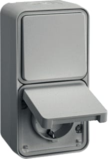 Hager Berker - W.1 Combinatie schakelaar/wcd 47803522