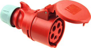 Keraf - PCE Shark CEE-koppelcontactstop Contrast 16A 4P 6H Sherk