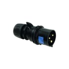 Keraf - PCE Turbo Shark CEE-contactstop Cee 16A 3P 6H Stek Zwart