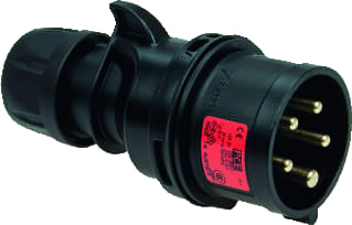 Keraf - PCE Shark CEE-contactstop Cee 16A 4P 6H Stek Zwart