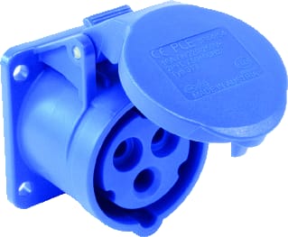 Keraf - PCE CEE-contactdoos, aanbouw Wcd Cee Inb Recht 16A 3P