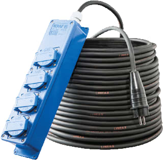 Keraf - 15 Contactdooscombinatie 10M 4X16A H07Rn-F
