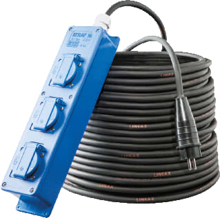 Keraf - 16 Contactdooscombinatie 10M 3X16A H07Rn-F
