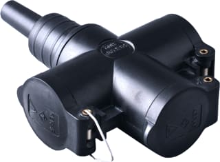 Keraf - 802 Koppelcontactstop (geaard) Koppcontst Ra Volrubber3V