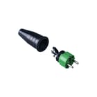 Keraf - 521 Geaarde stekker Contst Rubber 16A/Ra Grn