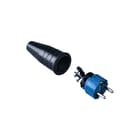 Keraf - 521 Geaarde stekker Contst Rubber 16A/Ra Bl