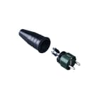 Keraf - 521 Geaarde stekker Contst Rubber 16A/Ra Lgrn
