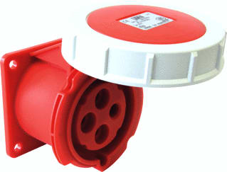 Keraf - PCE CEE-contactdoos, aanbouw Wcd Cee Inb Rcht 32A 4P