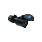 Keraf - PCE Turbo Shark CEE-koppelcontactstop Cee 16A 3P 6H Cont Zwart