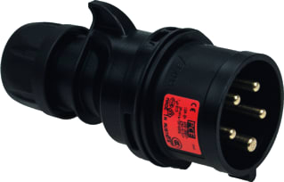 Keraf - PCE Shark CEE-contactstop Cee 16A 5P 6H Stek Zwart