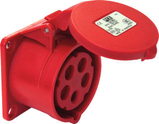 Keraf - PCE CEE-contactdoos, aanbouw Wcd Cee Inb Recht 16A 5P