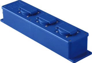 Keraf - 16 Contactdooscombinatie Keraf 3Xschuko 16A