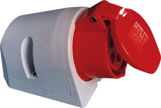 Keraf - PCE CEE-wandcontactdoos Wcd Cee Opb 16A 4P 6H