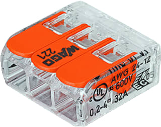 Wago - 221 Compact Lasklem Verb.Klem 3X4 Tr Ds50