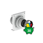 Burgerhout - Brandmanchet 60/100 Concentr. RGA/LTV hulpstuk 2 aansl. Sch.Aansl.+Br.Mcht