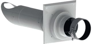 Burgerhout - Brandmanchet 60/100 Concentr. RGA/LTV hulpstuk 2 aansl. Sch.Aansl.+Br.Mcht