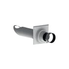 Burgerhout - Brandmanchet 60/100 Concentr. RGA/LTV hulpstuk 2 aansl. Sch.Aansl.+Br.Mcht