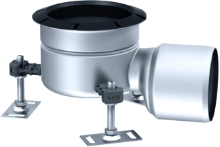 Aco - Stainless EG Vloerput met 1 aansluiting  2016012