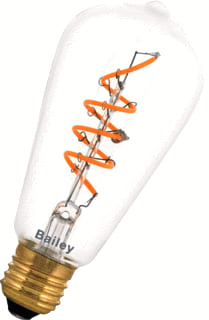 Bailey - Spiraled Clear LED-lamp st64 alva e27 4w