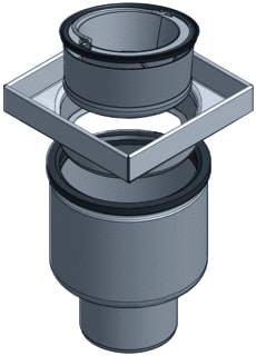 Aco - Stainless EG Vloerput met 1 aansluiting  2201785