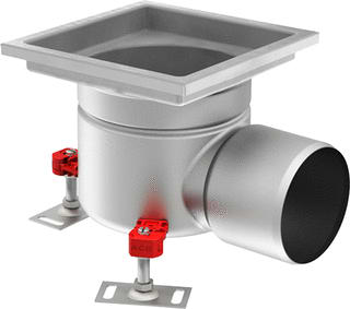 Aco - Stainless EG Vloerput met 1 aansluiting  408114