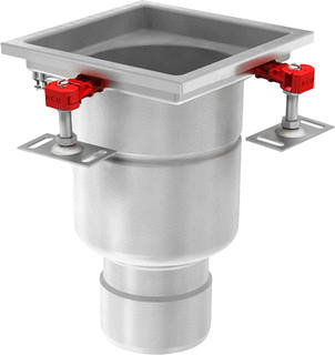 Aco - Stainless EG Vloerput met 1 aansluiting  408147