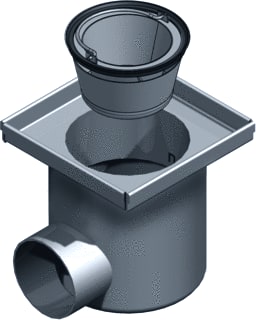 Aco - Stainless EG Vloerput met 1 aansluiting z243903