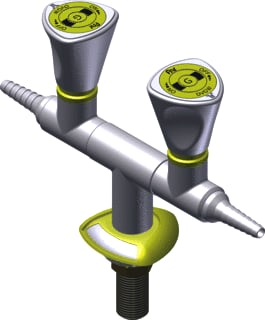FAR - MDS Laboratoriumkraan Gas 2Tappunt Borgpin