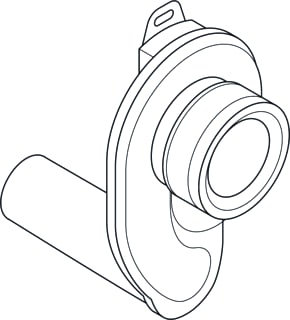 Duravit - Urinoirsifon Afzuigsifon Horizontaal